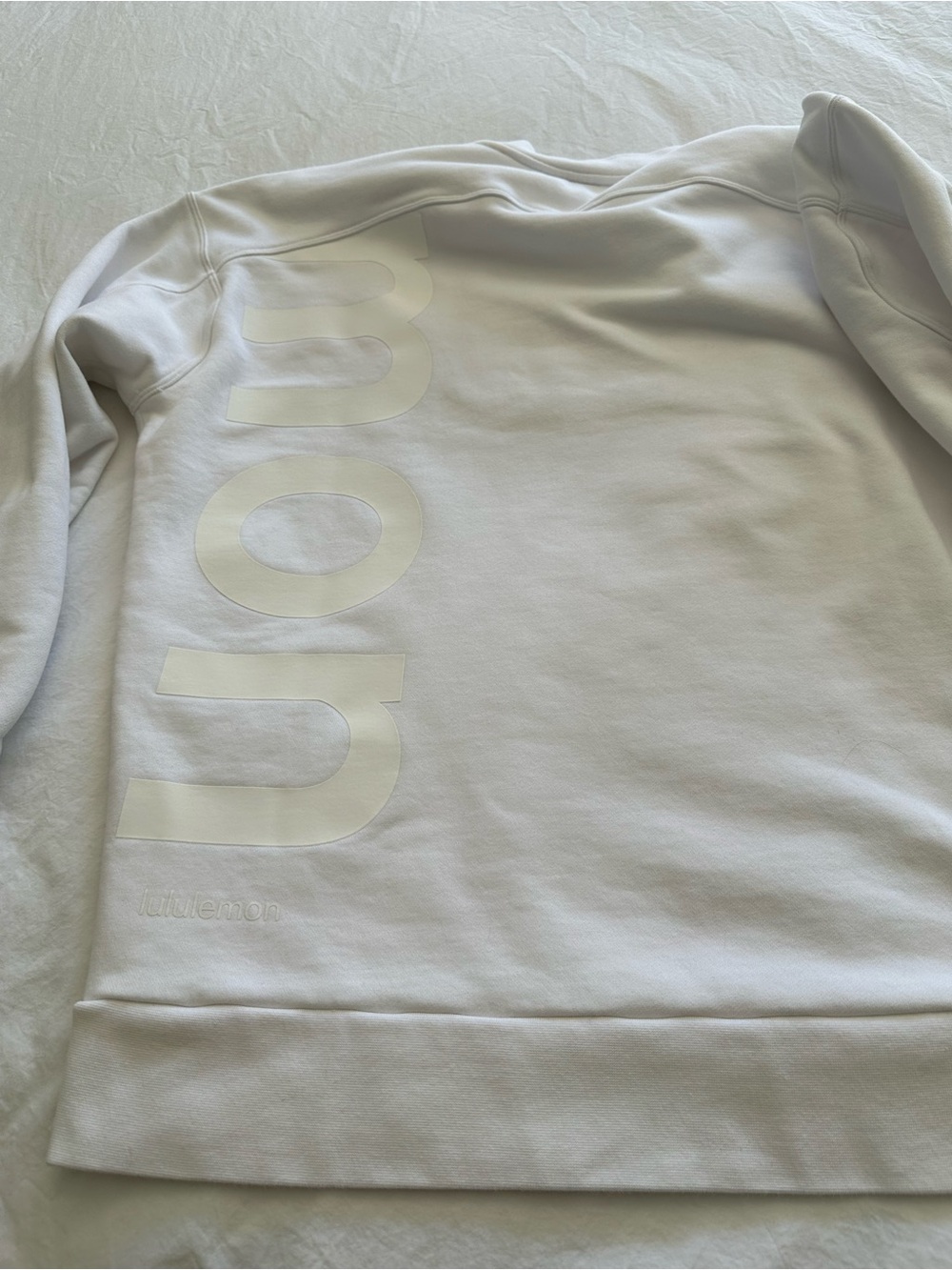 Lululemon white on white logo sweatshirt, size medium - Picture 15 of 15